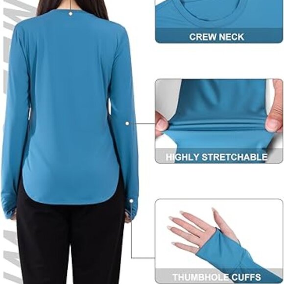 CAMEL CROWN Rash Guard for Women UPF 50+ UV Sun Protection Swim Tops Size XL - Picture 3 of 16